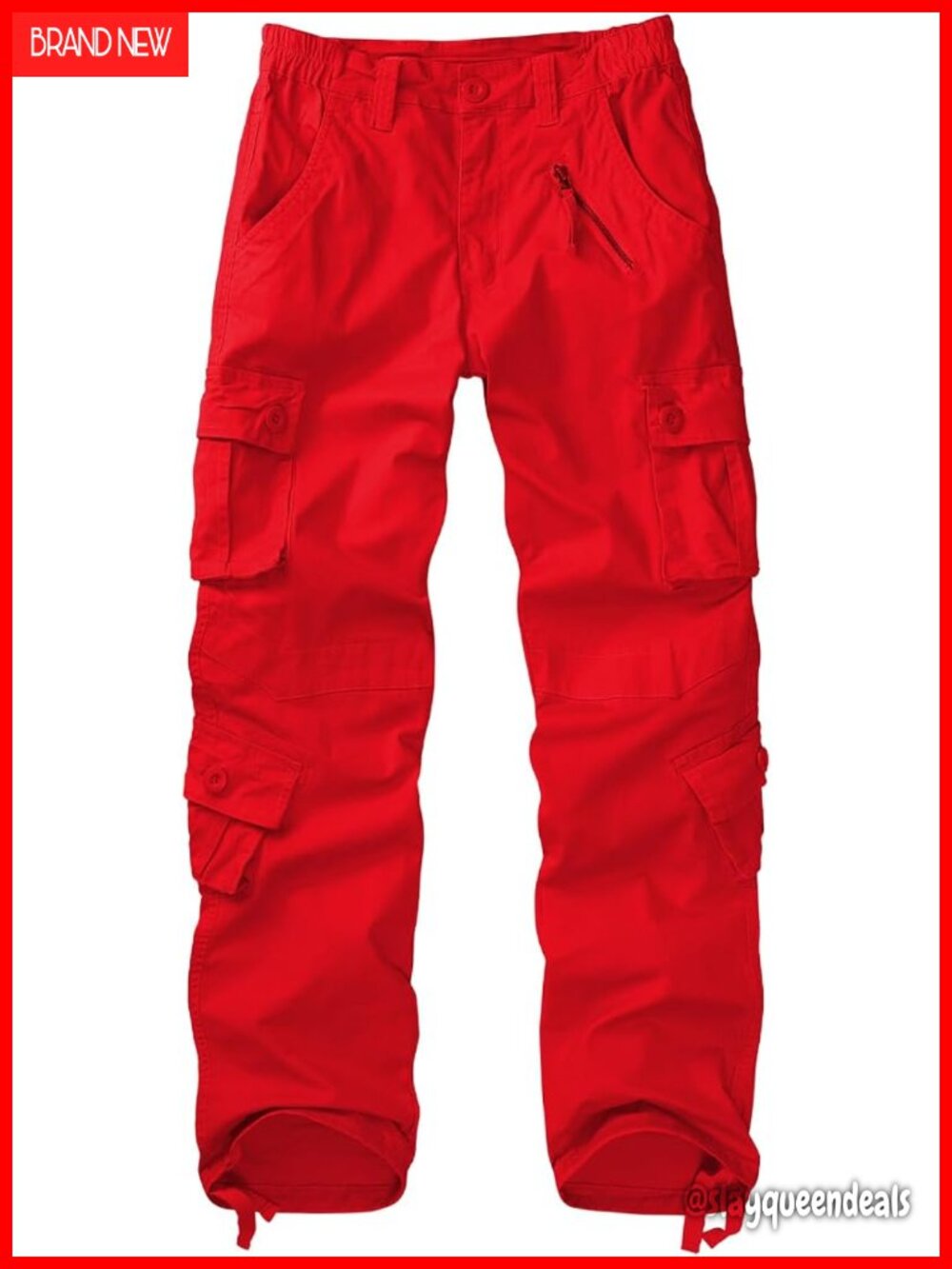 Quick Dry Cargo Pants with Pockets Cotton Stretch